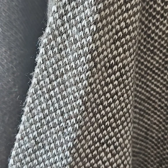 Cocogio Shawl Wrap Very Soft Alpaca Wool Blend Brown Ivory - Picture 3 of 4